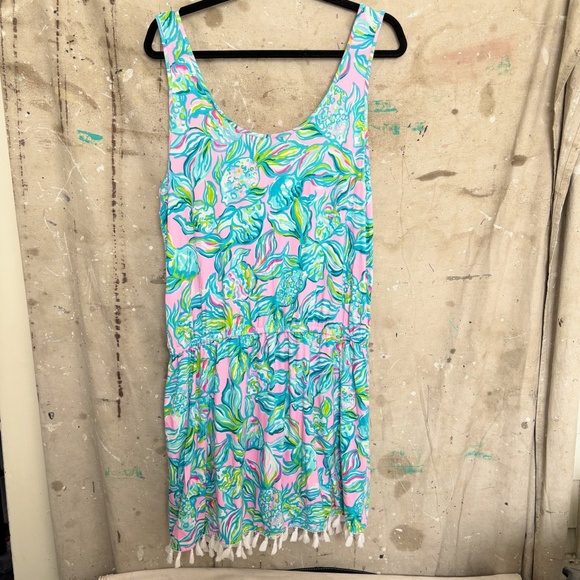 Lilly Pulitzer Jarrett Romper in Off the Scales - Picture 4 of 5